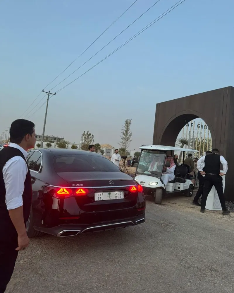 Masrak electric golf carts carrying visitors around an event site
